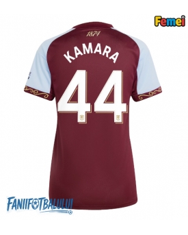 Aston Villa Boubacar Kamara #44 Tricou Fotbal Replică 2025-26 Femei Acasa
